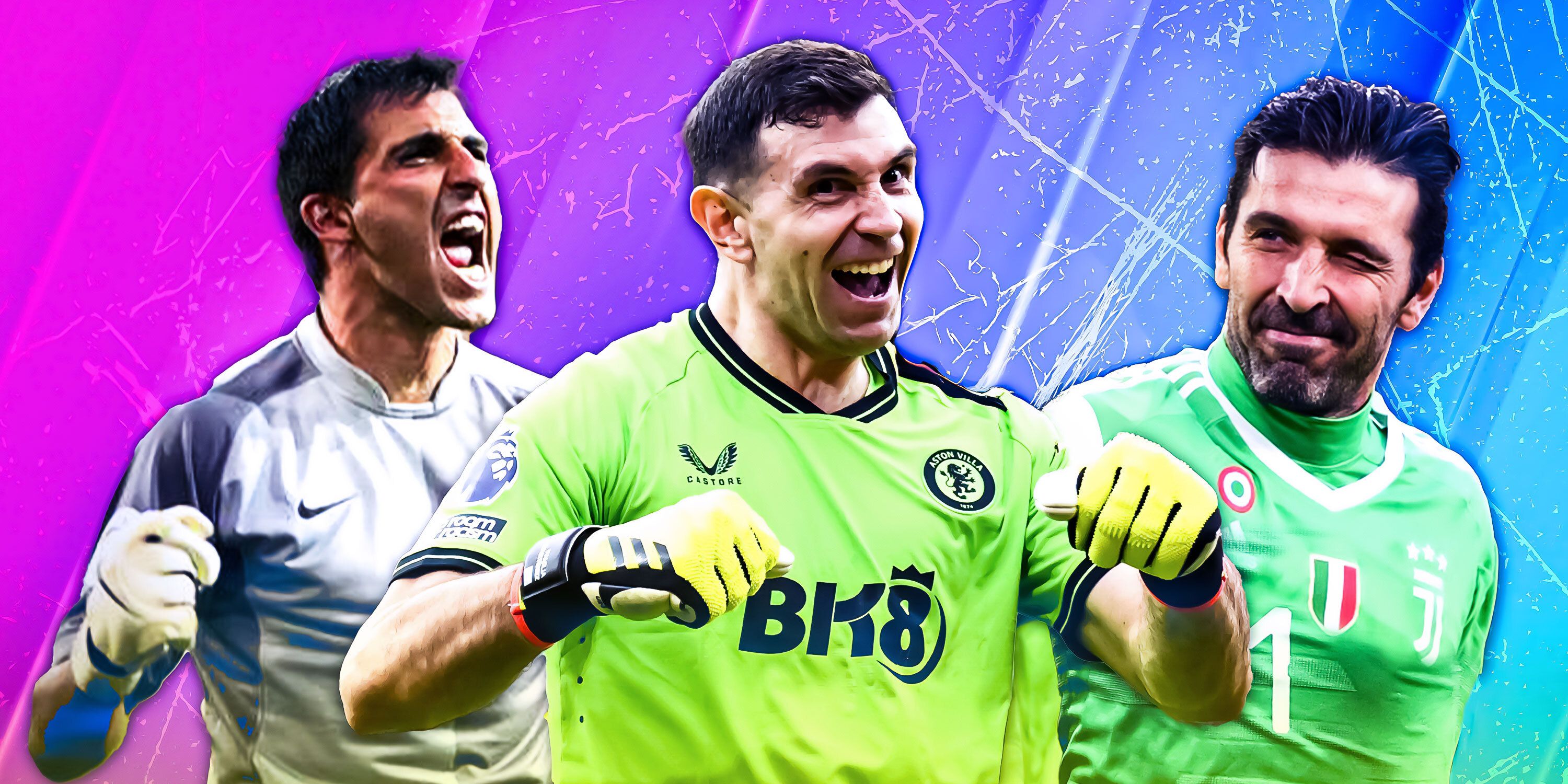 A custom image of Portugal's Ricardo, Emi Martinez and Gianluigi Buffon