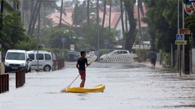 Reunion Island rain