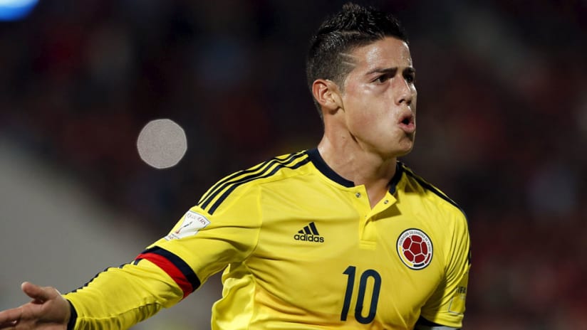 James Rodriguez has been involved on most of Colombia's goals