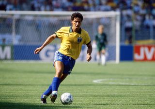 Careca in action for Brazil at the 1990 World Cup.