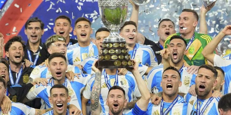 Argentina defend Copa America title after crowd drama
