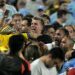 Uruguay players clash with fans after Colombia's win