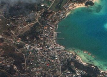 A satellite image shows Clifton harbor after Hurricane Beryl passed Saint Vincent and the Grenadines - Colorado Springs Gazette