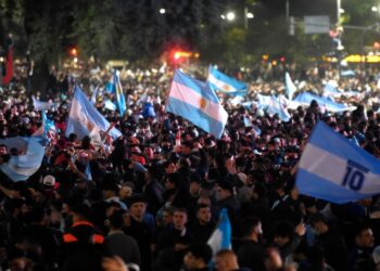 Argentina celebrate Copa América win without Lionel Messi