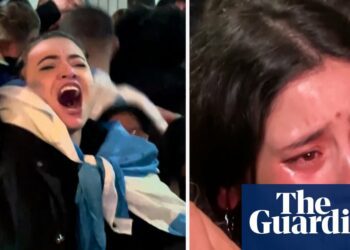 Argentina fans celebrate Copa América victory as Colombia supporters are left heartbroken – video | Copa América