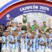 Argentina receive winners medals - The Athletic