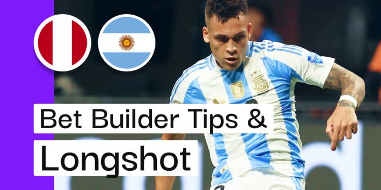 Argentina v Peru Bet Builder Tips & 9/1 Longshot
