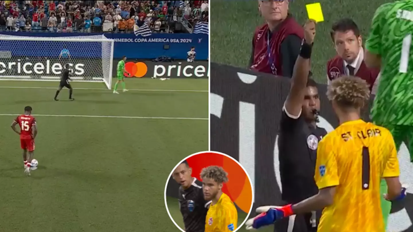 Canada goalkeeper booked for the most incredible piece of sh*thousery during Copa America penalty shootout