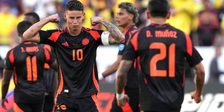 Colombia's Rodríguez powers 5-0 win