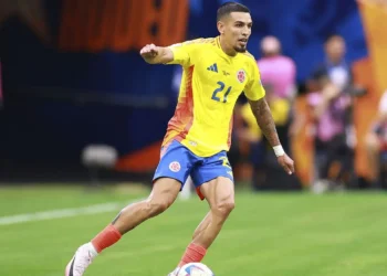 Daniel Munoz scored the opening goal for Colombia this tournament
