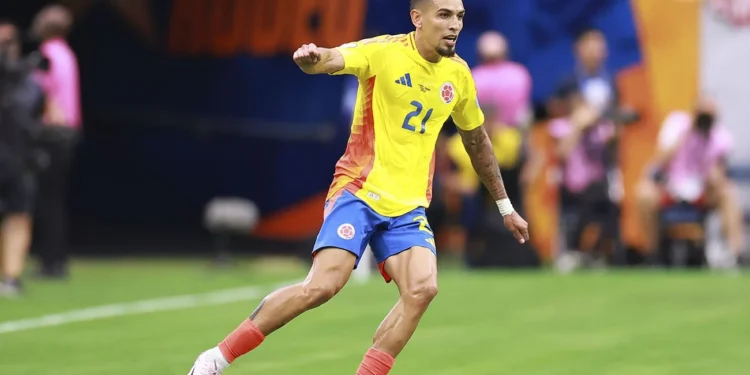 Daniel Munoz scored the opening goal for Colombia this tournament