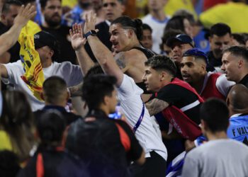 Copa América: Uruguay players, including Darwin Núñez, brawl with fans after loss to Colombia