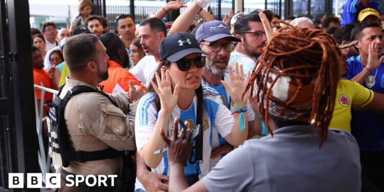 Copa America final: Chaotic scenes as 'party almost became a tragedy'