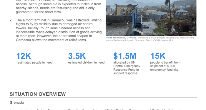 Eastern Caribbean: Hurricane Beryl - Situation Report No. 02 (As of 9 July 2024) - Grenada