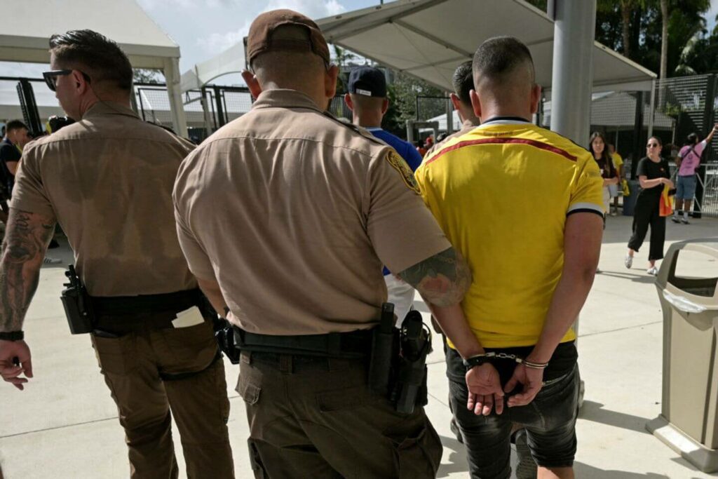 Fans detained inside Copa America final stadium