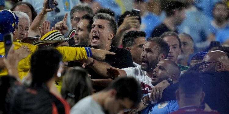 Fight breaks out between fans and players at Copa America match in Charlotte