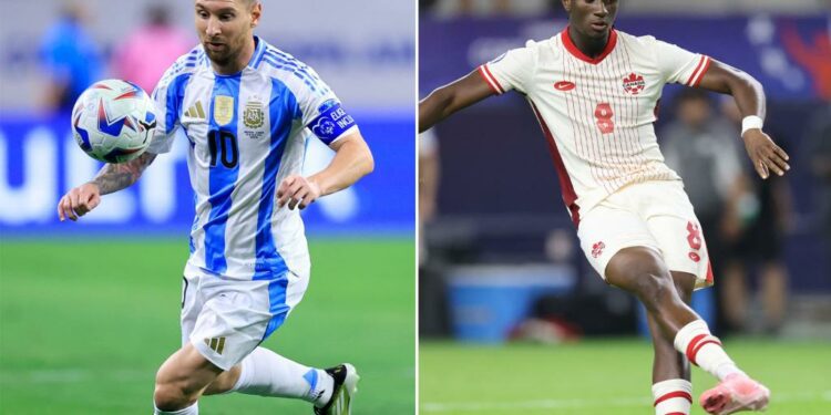 How to watch Messi in Argentina-Canada Copa America 2024 semis for free