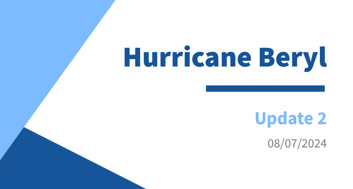 Hurricane Beryl: Update #2 | 08 July 2024 - Grenada