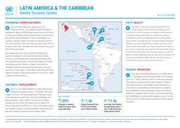 Latin America & The Caribbean Weekly Situation Update as of 19 July 2024 - Grenada