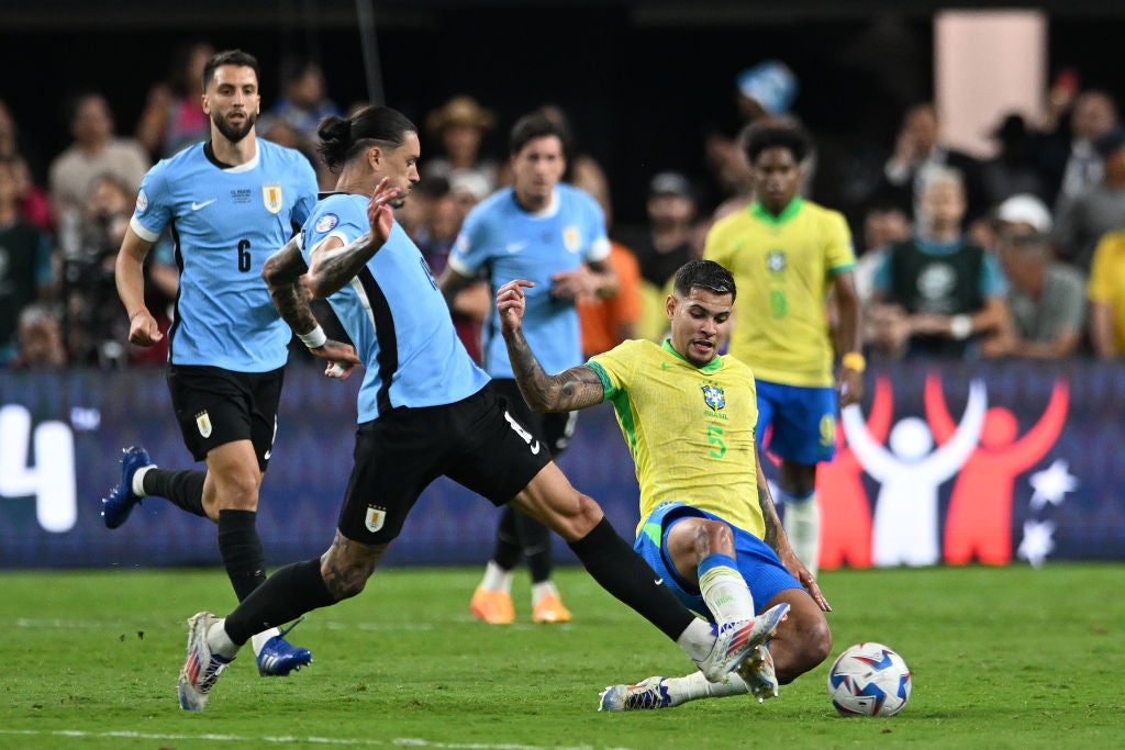 Uruguay beat Brazil