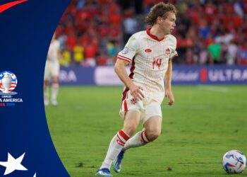 Nashville SC's Jacob Shaffelburg ascends for Canada at Copa América 