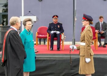 Princess Anne meets university student, 21, hoping to become the youngest person and first woman to row unsupported from Europe to South America