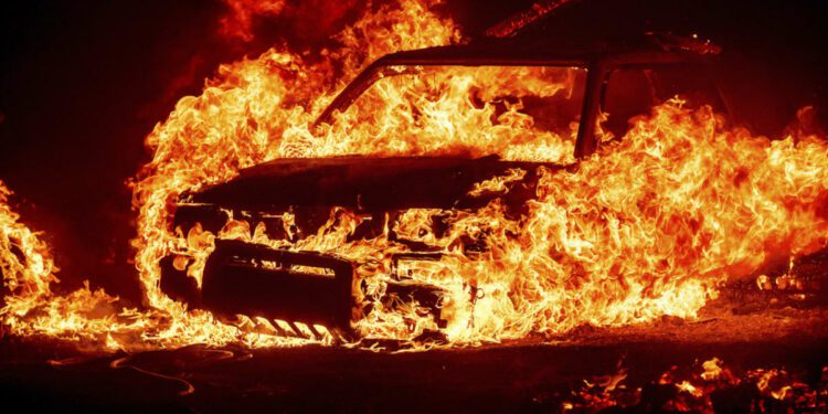 Scores of wildfires scorching swaths of the US and Canada