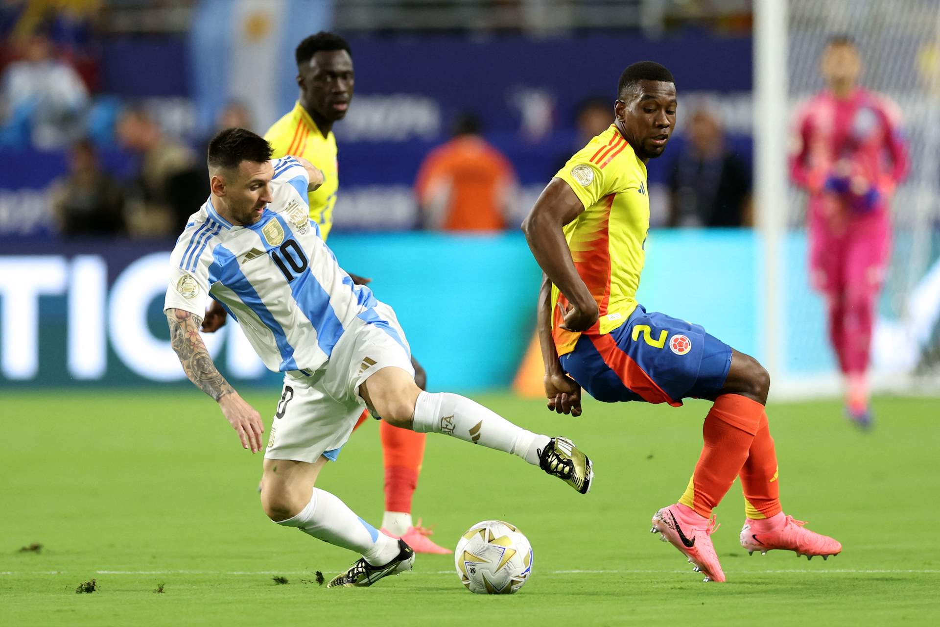 Lionel Messi, Carlos Cuesta, Argentina vs Colombia 2024 Final