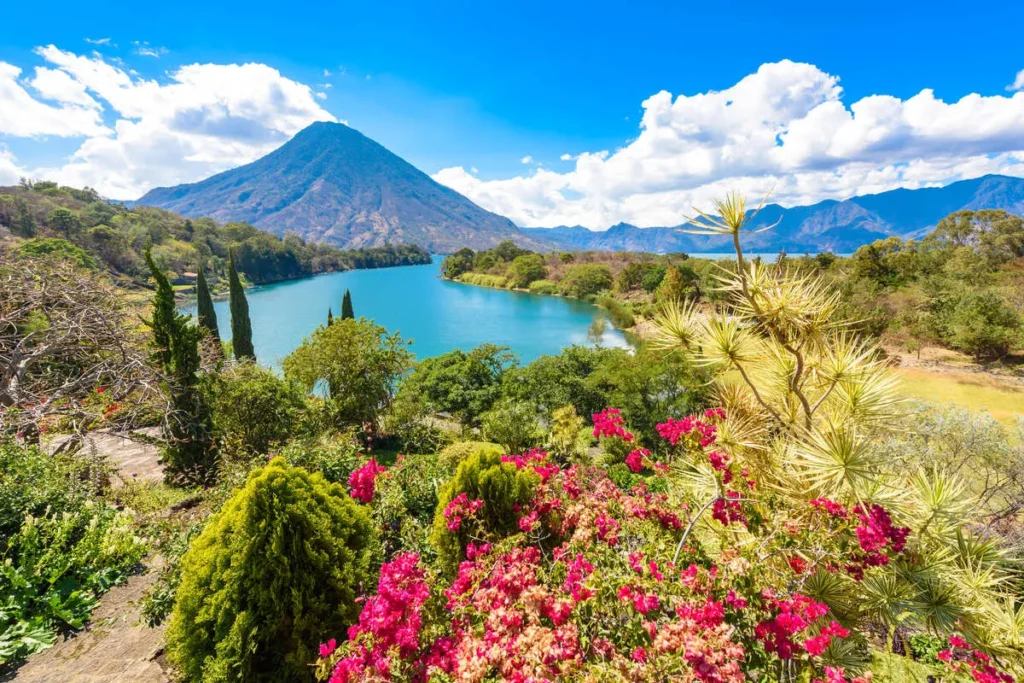 Lake Atitlan In Guatemala, Central America