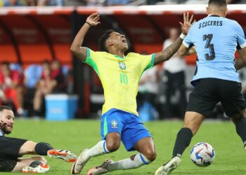 Uruguay beats Brazil on penalties after brutal battle - that saw 41 FOULS and a red card