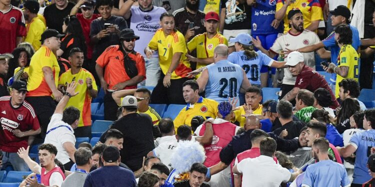 Uruguay captain criticizes lack of police presence following ugly fight in stands