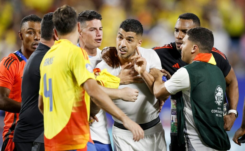 Uruguay players brawl with fans following Copa América loss to Colombia