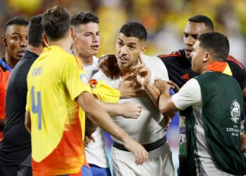 Uruguay players brawl with fans following Copa América loss to Colombia