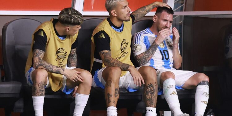 Lionel Messi brought to tears after ankle injury in Copa America final