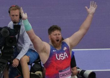 Ryan Crouser family soaks in his third Olympic gold medal in shot put