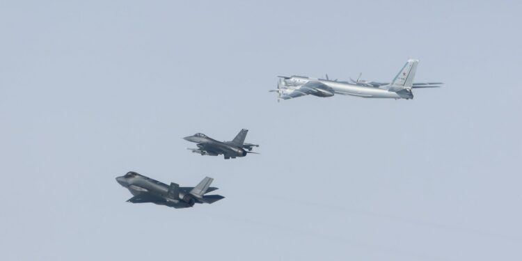 Russian and Chinese bombers intercepted off of Alaska