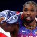 Noah Lyles’ Necklace and Nails Shine in Viral Photo Finish at 2024 Paris Olympics Men’s 100-Meter Track and Field Competition