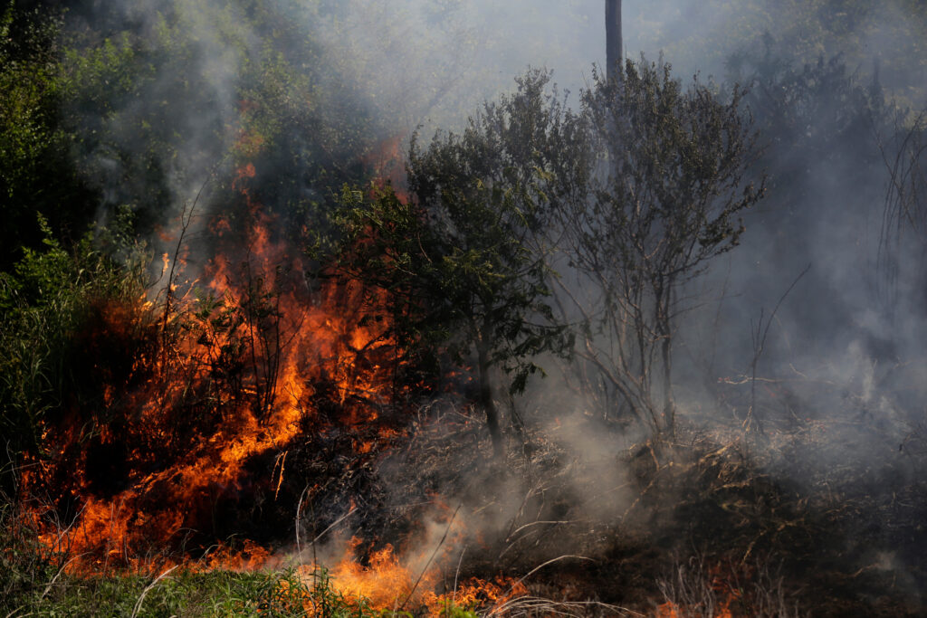Clearing forest areas can sometimes involve burning the area after it's been cleared with bulldozers. Credit: Periodistas por el Planeta/Abogados Ambientalistas