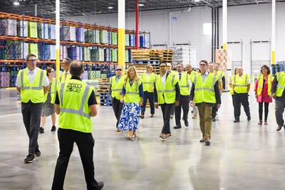 Local community and business leaders join a tour of PepsiCo Beverages North America’s new state-of-the-art distribution facility – the company’s largest in the Southeast – in Smyrna, Tenn. on Tuesday, August 6, 2024.  (Photo by John Amis / PepsiCo Beverages North America / AP Images)