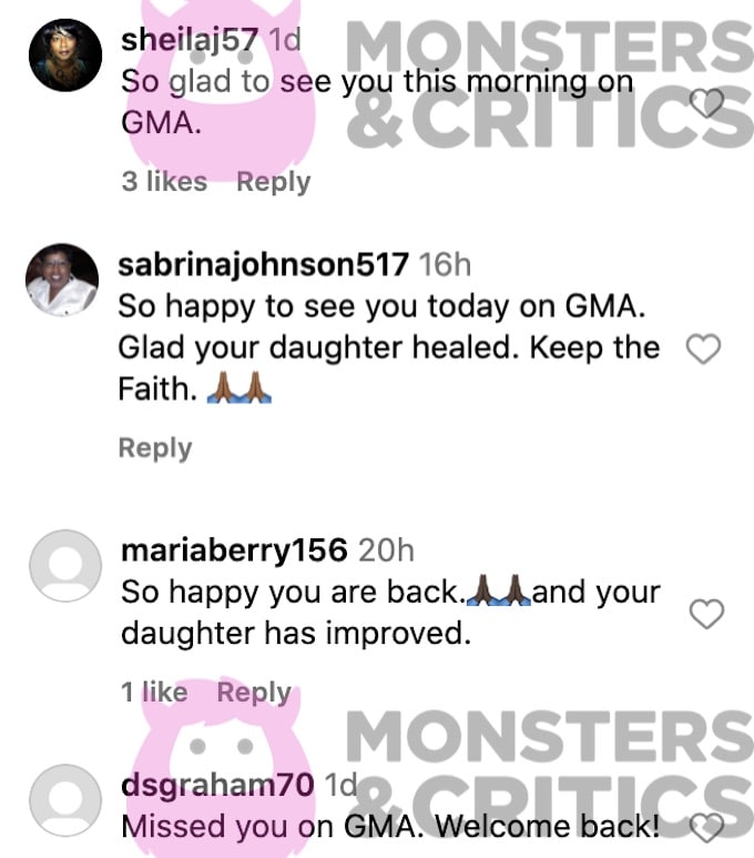 michael strahan fans react to his return to gma in instagram comments screenshot