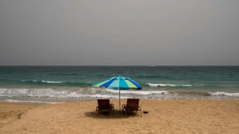 AFP A vast cloud of Sahara dust is blanketing the city of San Juan, Puerto Rico on June 22, 202