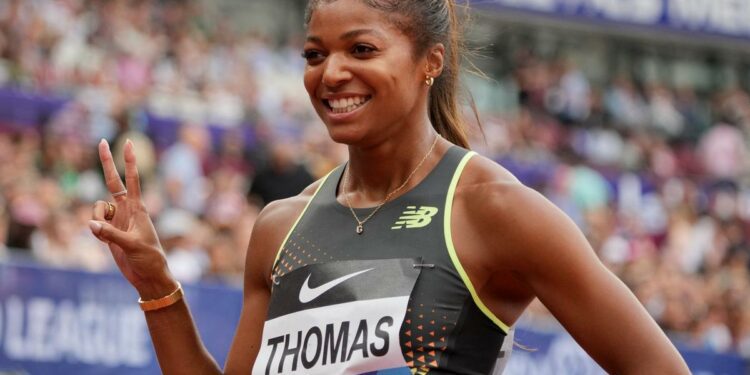 America’s Gabby Thomas powers to Olympic 200m gold