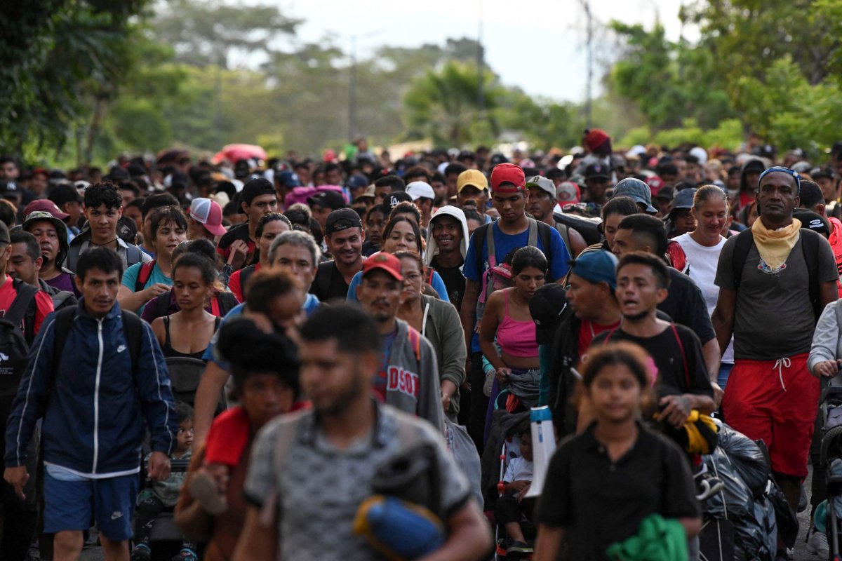 Migrant caravan in Mexico