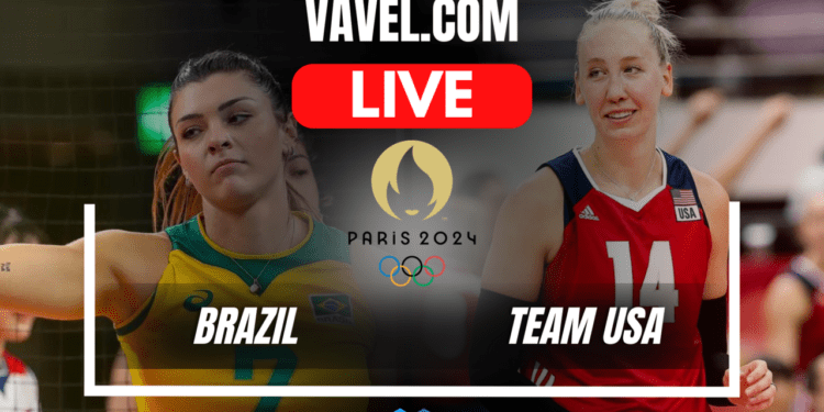 Brazil vs Team USA LIVE Score Updates, Stream Info and How to Watch Women's Volleyball in Olympic Games 2024 | August 8, 2024