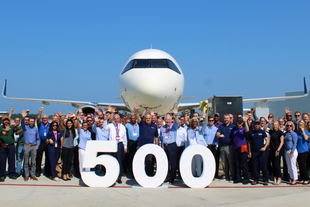 New Delta A321neo becomes Airbus’ 500th US-made aircraft