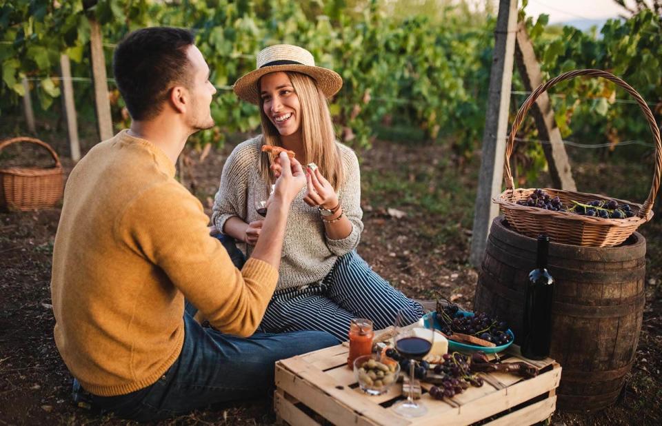 Romantic Brunch In Vineyard