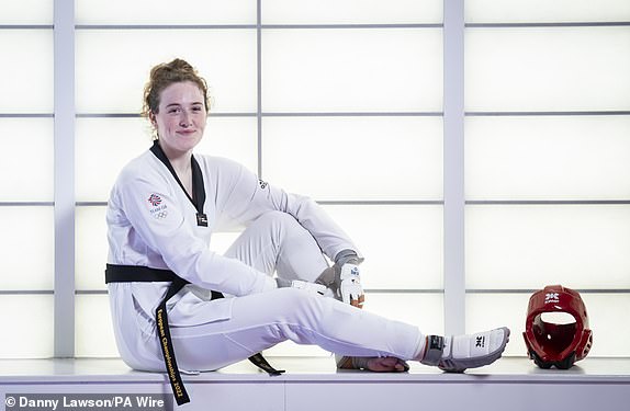 Rebecca McGowan during a training session at the National Taekwondo Centre, Manchester. Picture date: Tuesday July 16, 2024. PA Photo. See PA Story TAEKWONDO Olympics. Photo credit should read: Danny Lawson/PA Wire.RESTRICTIONS: Use subject to restrictions. Editorial use only, no commercial use without prior consent from rights holder.