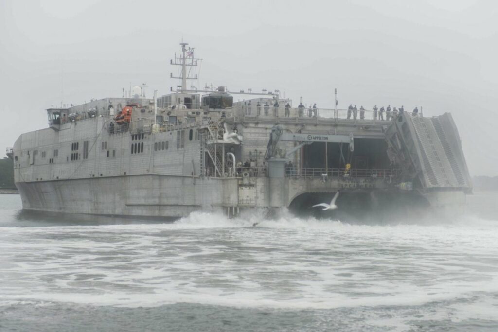 U.S. Navy support ship Point Loma christened in Alabama