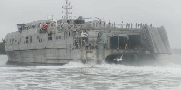 U.S. Navy support ship Point Loma christened in Alabama