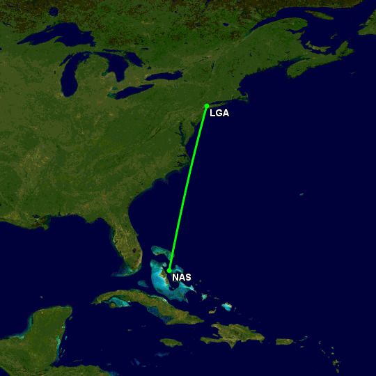 Delta's A220 Caribbean route